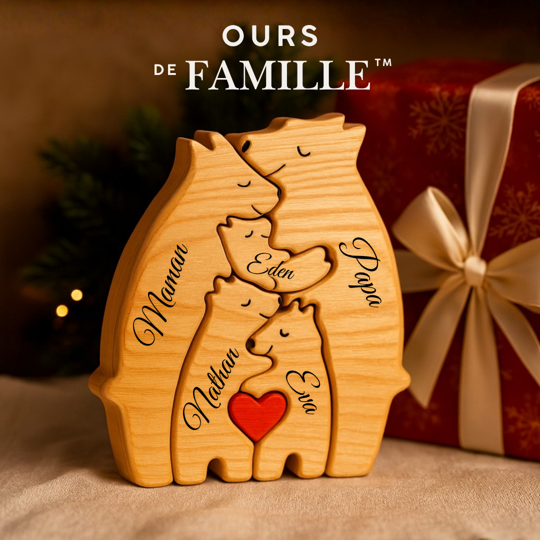 Ours de Famille™ – Cadeau Personnalisé