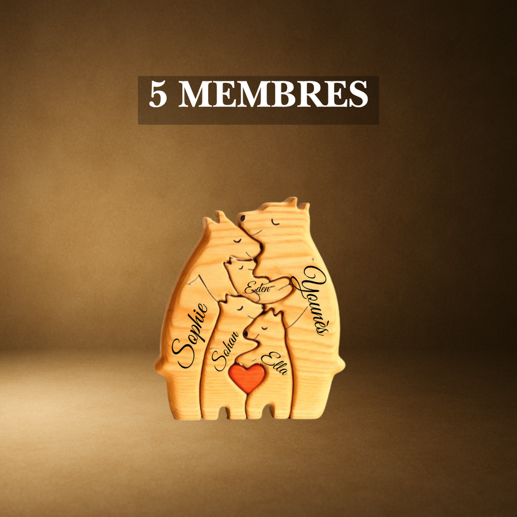 Ours de Famille™ – Cadeau Personnalisé