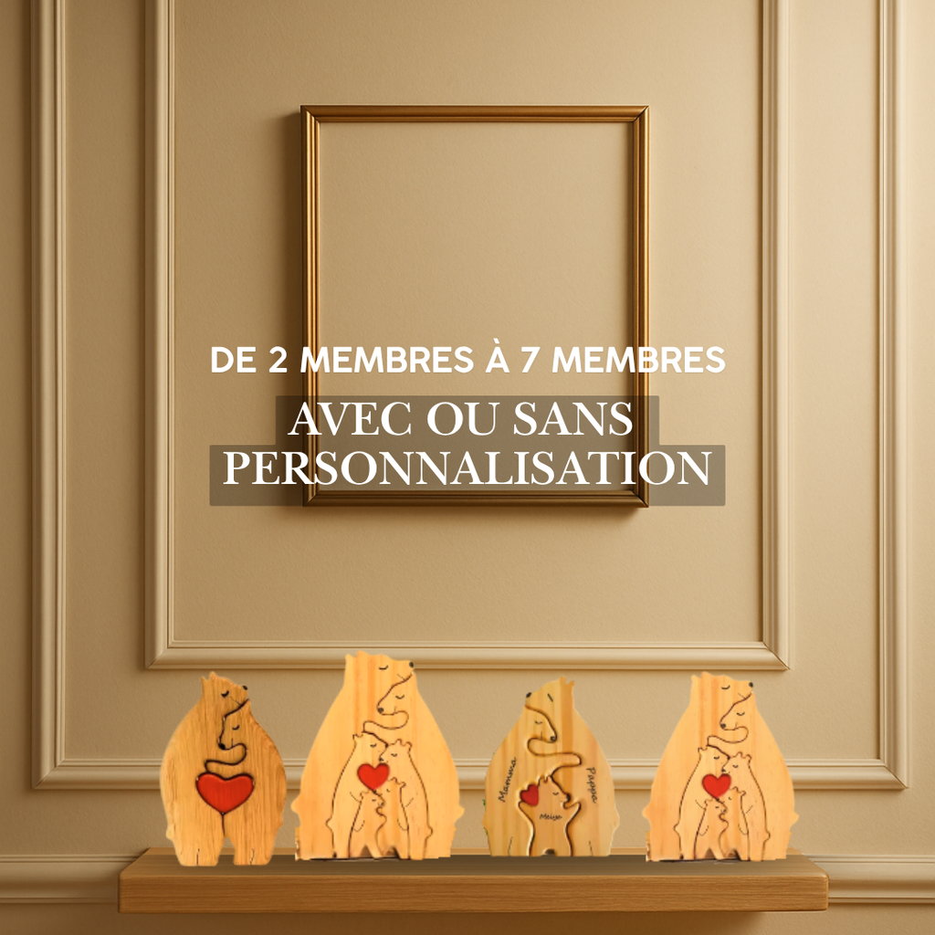 Ours de Famille™ – Cadeau Personnalisé